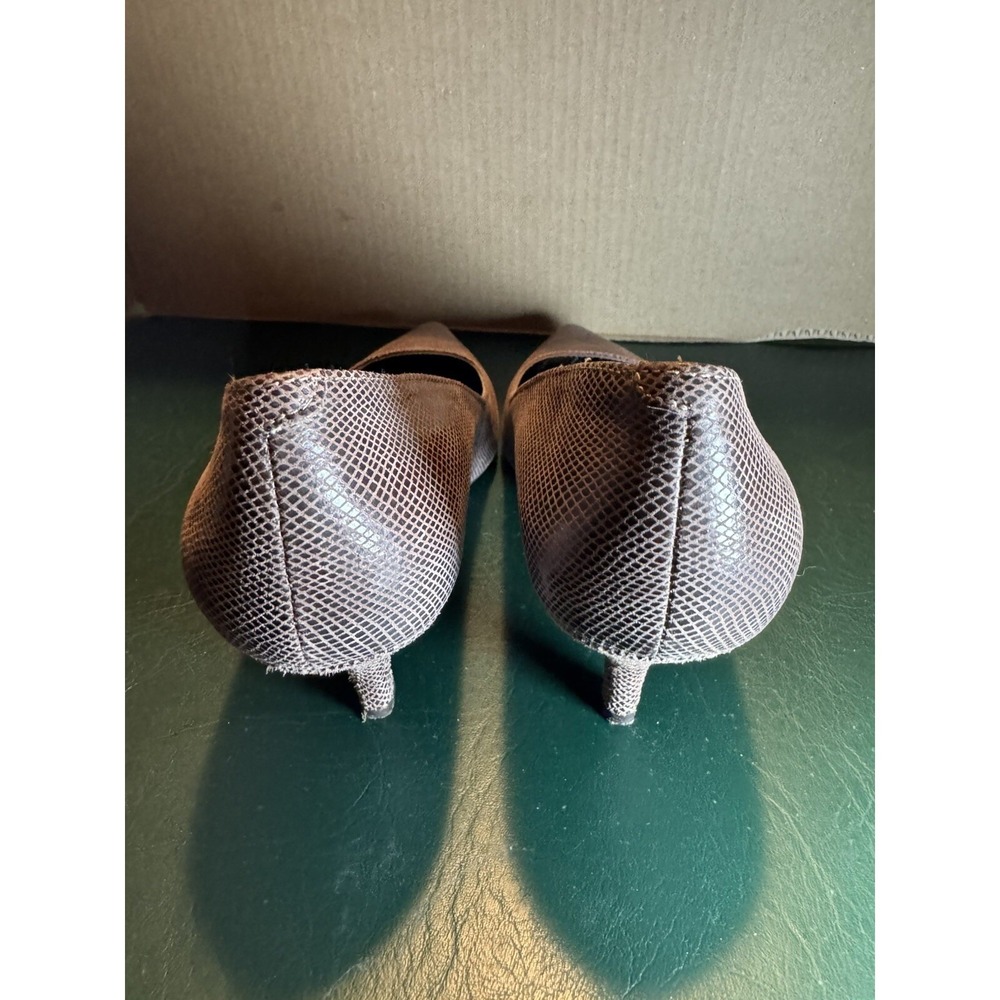 Anne Klein Akisana flex Faux Snakeskin Leather Heels Pump Size 7.5 - Picture 3 of 9